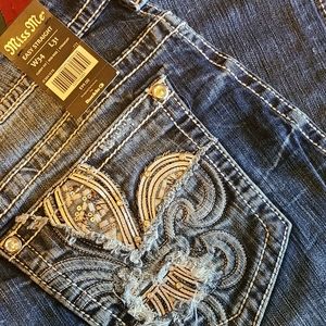 Miss me, easy straight jeans, 34x31, curvy fit, mid rise, straight jeans